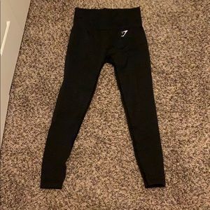 Gymshark vital seamless leggings black marl sz s